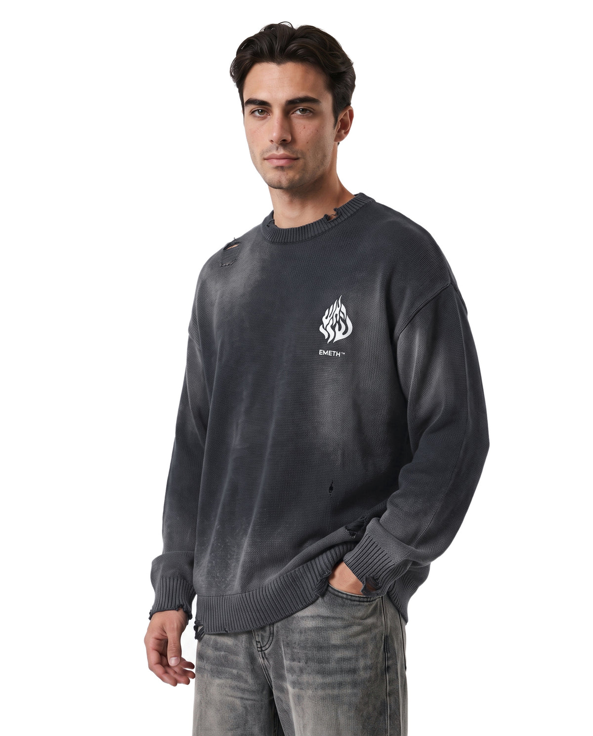 EMETH Flame | Sweat Col Rond Vintage