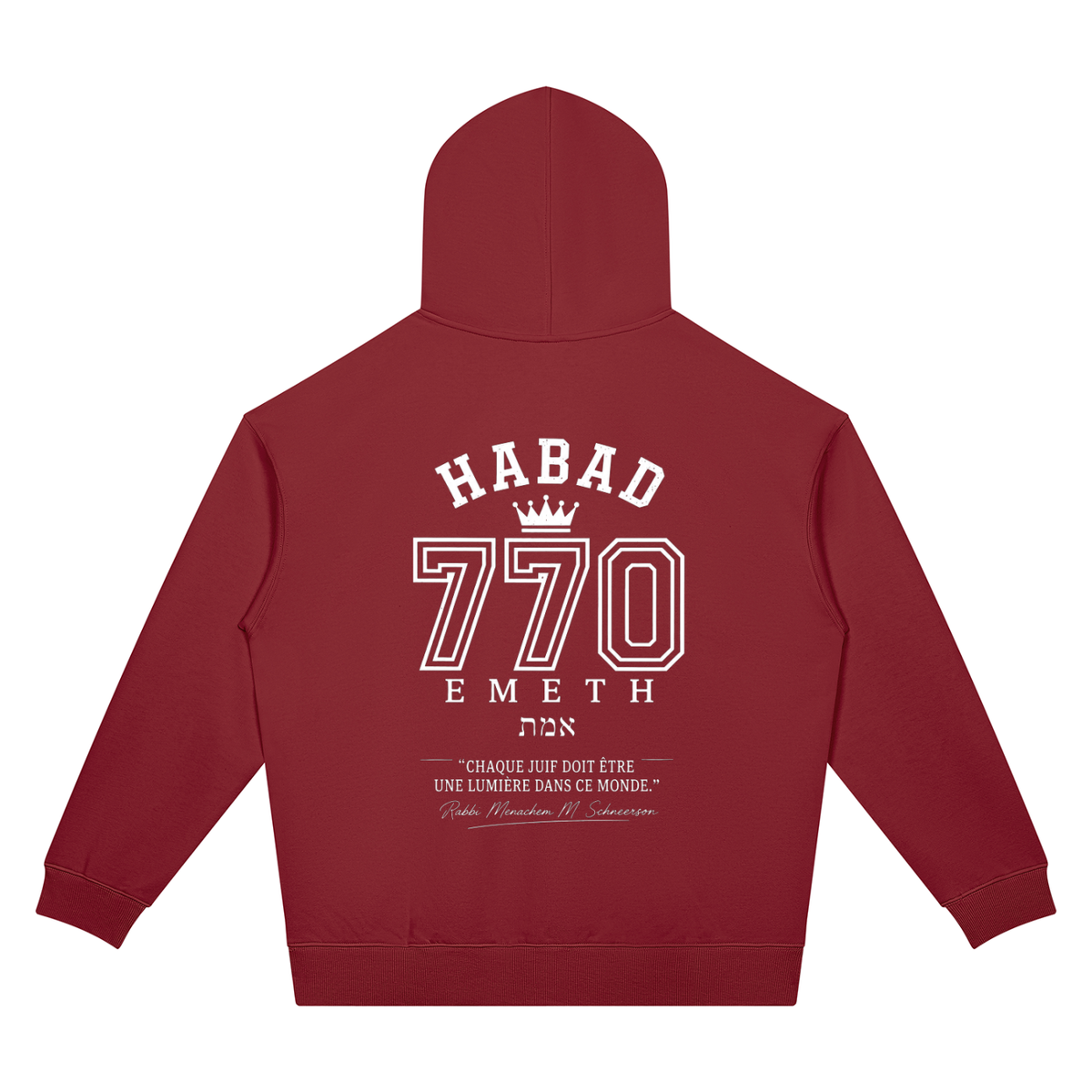 EMETH Habad 770 | Hoodie Oversize Épaules Tombées