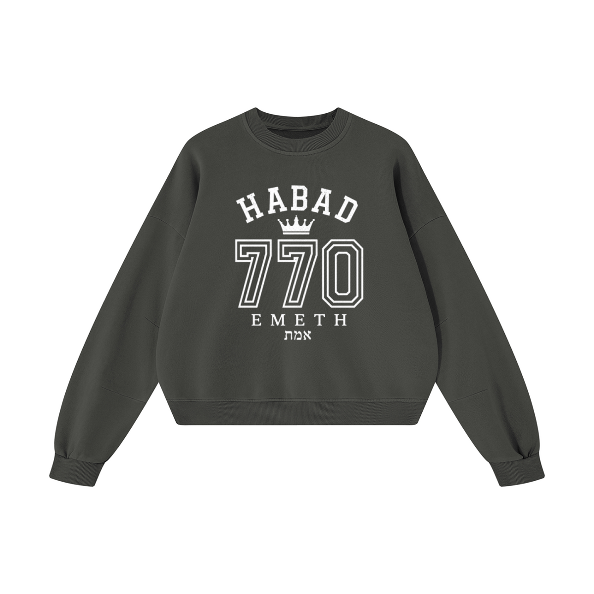 EMETH Habad 770 Vintage | Sweat Col Rond Boxy