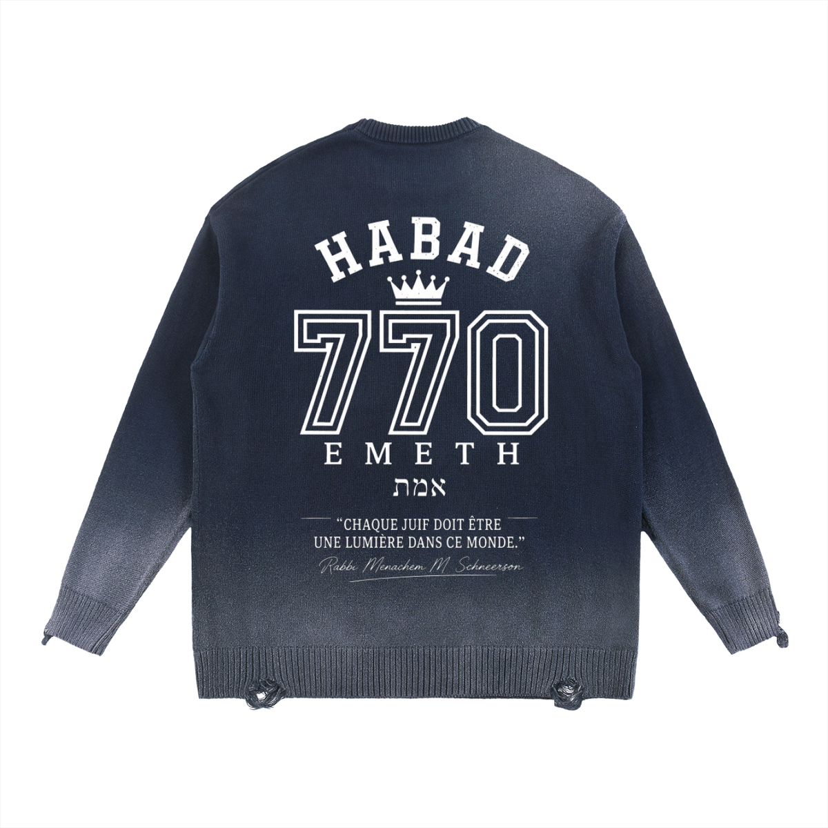 EMETH Habad 770 Sun Fade | Sweat Col Rond
