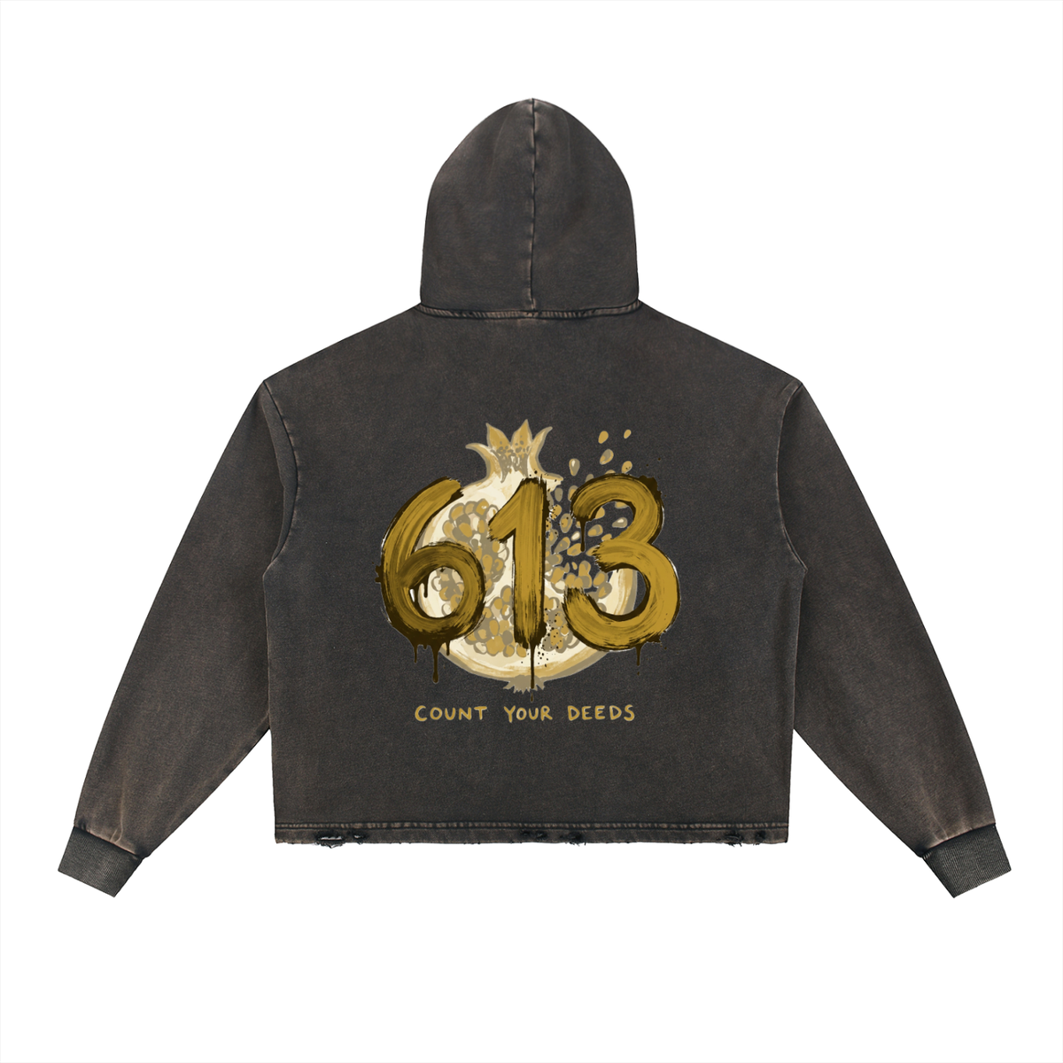 EMETH™ 613 — Hoodie Pomegranate - Gris / S - EMETH