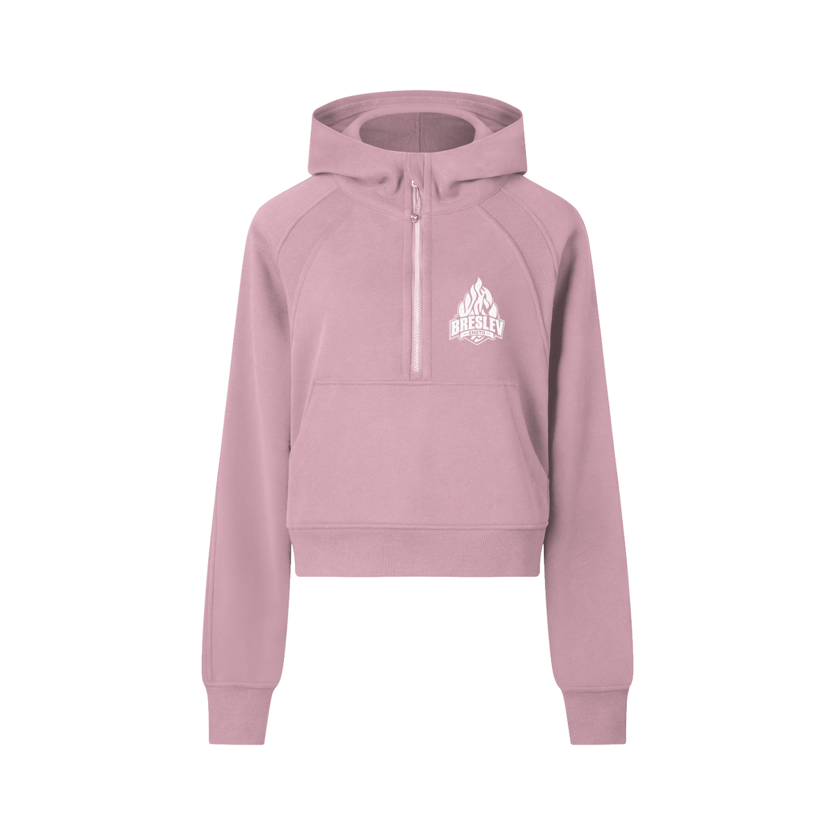 EMETH BRESLEV | Sweat à Capuche Femme Demi-Zip Court