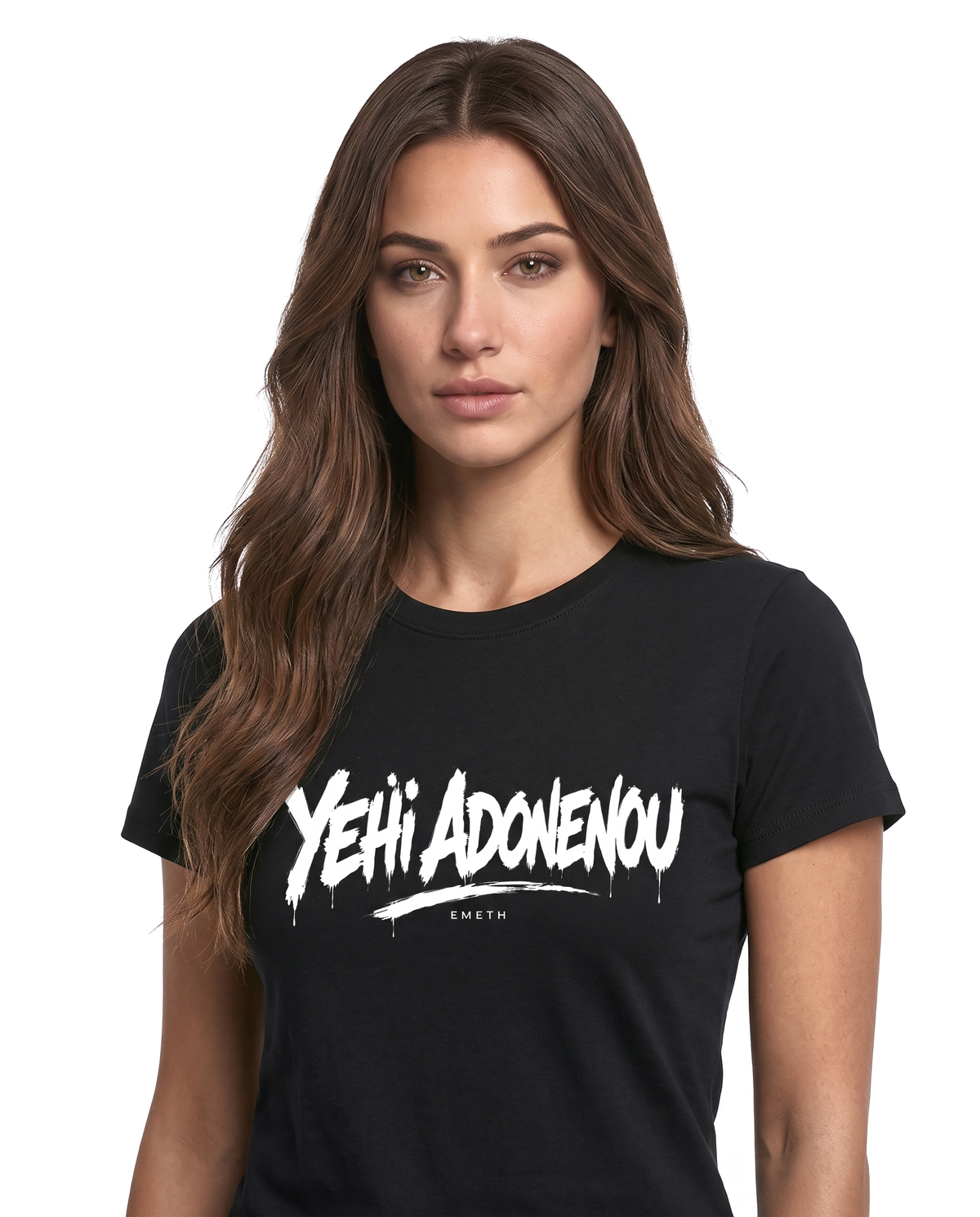 EMETH 770 | T-shirt Femme Ajusté Yehi Adonenou 230G