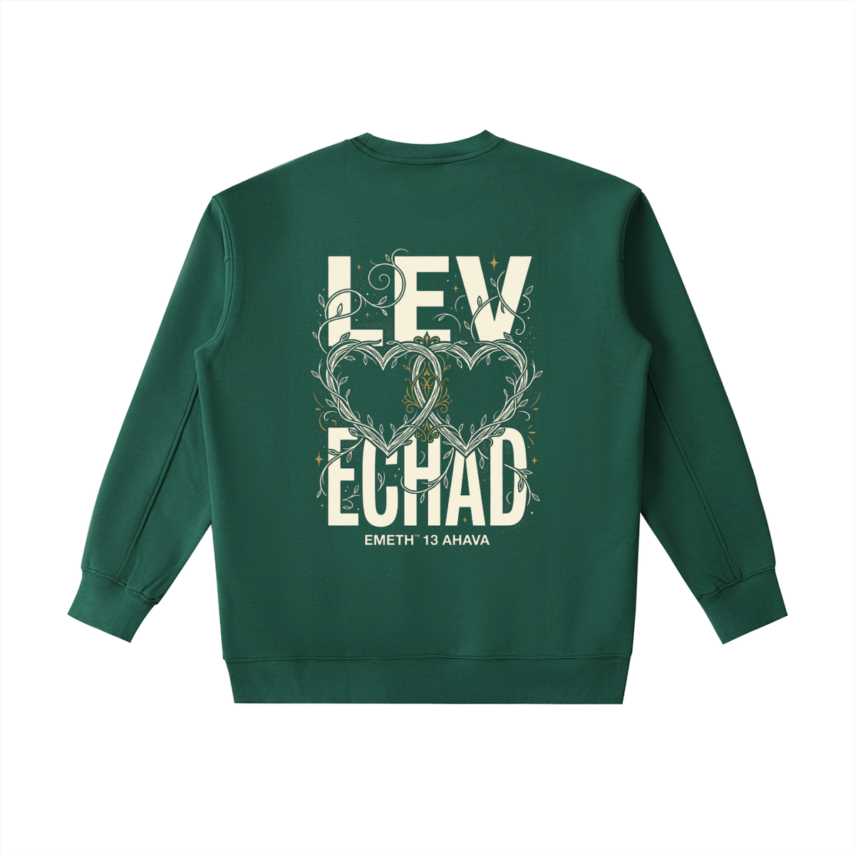 EMETH Essentials | Sweat Col Rond Écusson