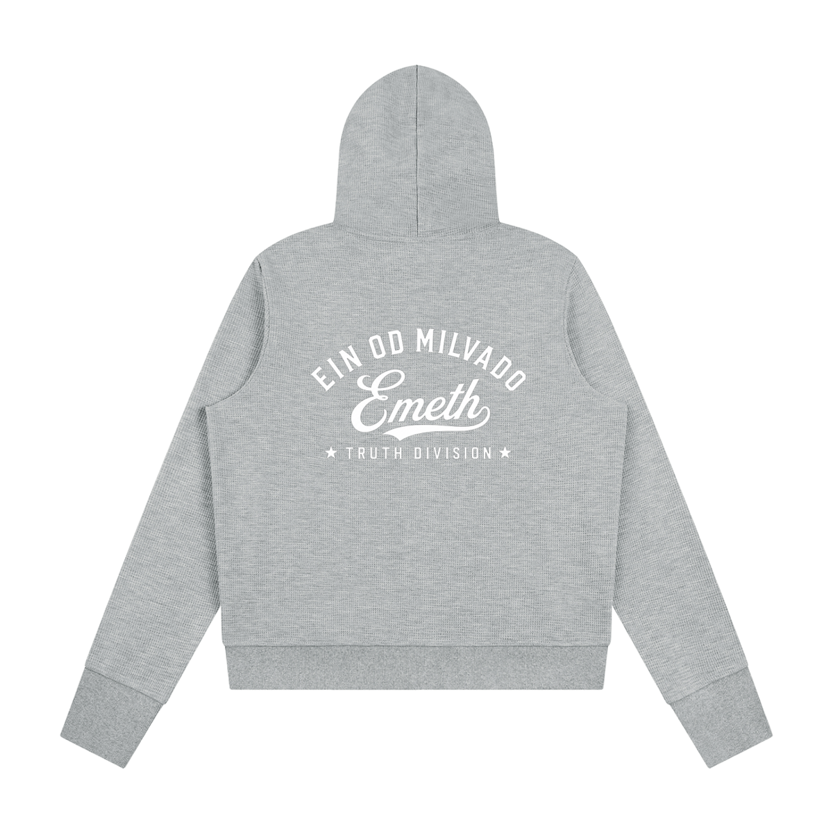 EMETH Ein Od Milvado | Sweat à Capuche Femme Zippé Waffle