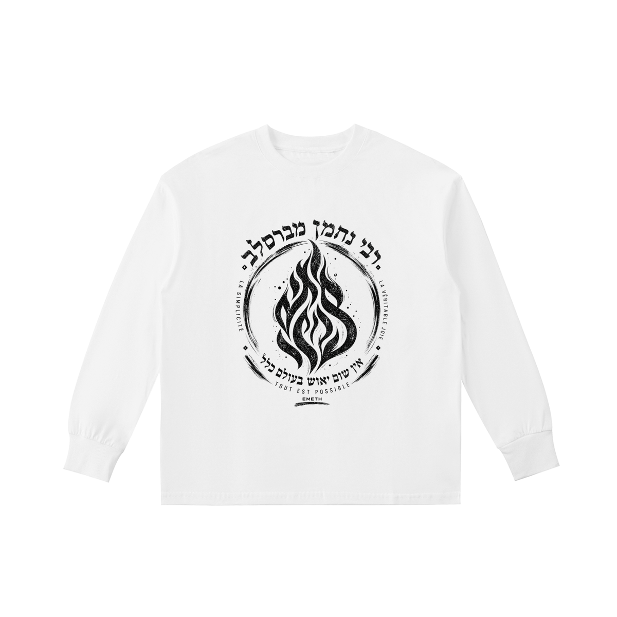 EMETH Kids BRESLEV manches longues blanc devant