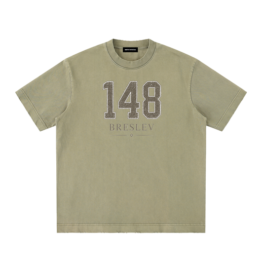 EMETH 148 Breslev | T-shirt Bords Bruts Vintage Délavé
