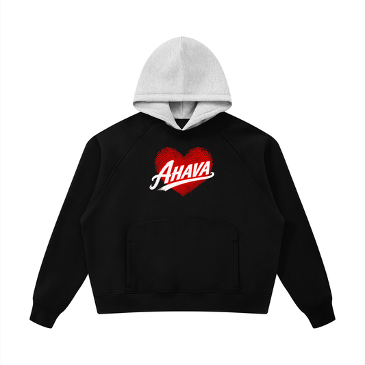 EMETH AHAVA | Hoodie Raglan Color Block Polaire 345G