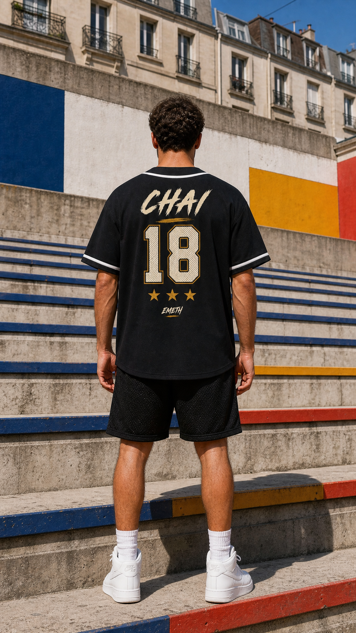 EMETH Chai 18 | Maillot Baseball Premium 270 g/m²