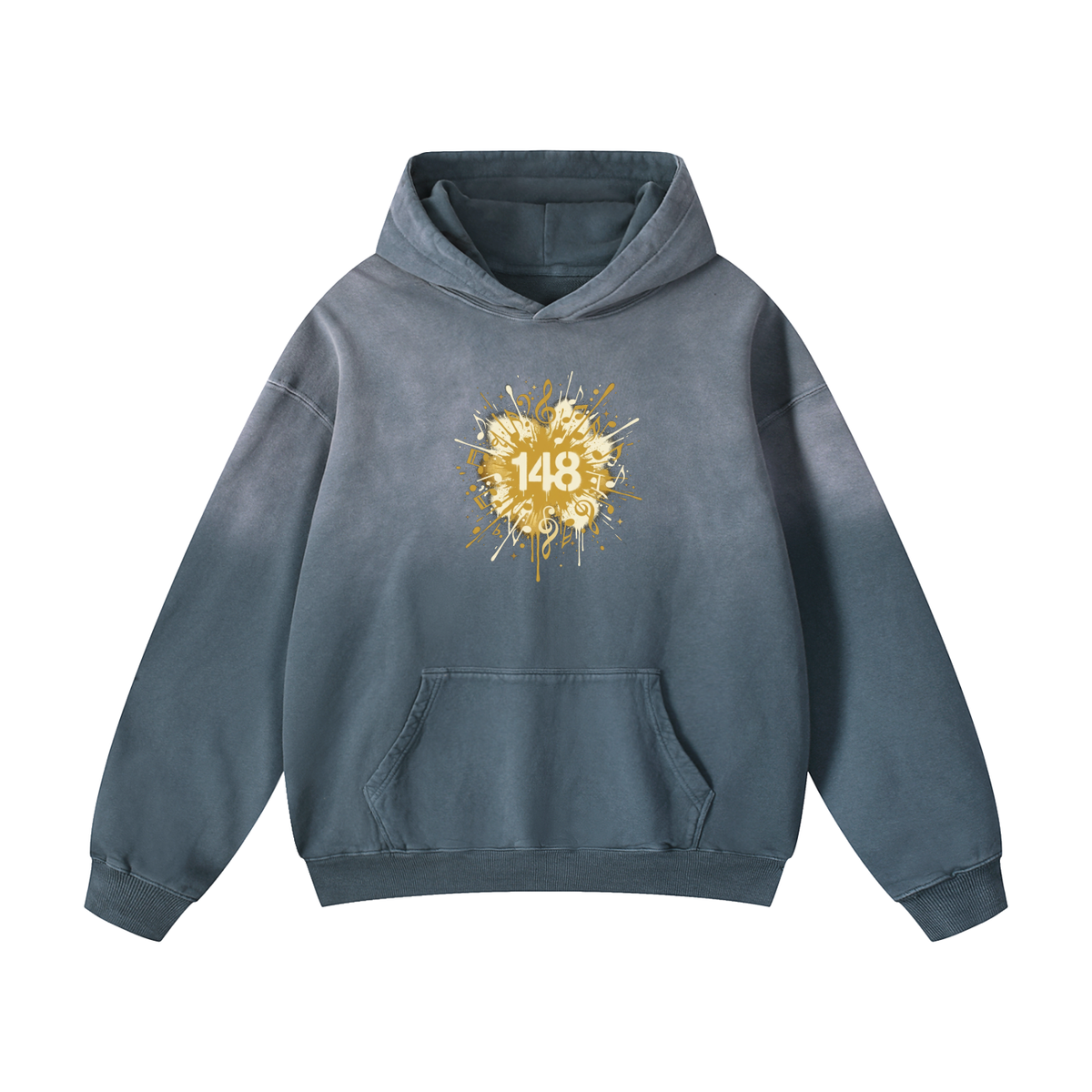 EMETH™ AZAMRA 148 — Hoodie - Gris bleu / S - EMETH