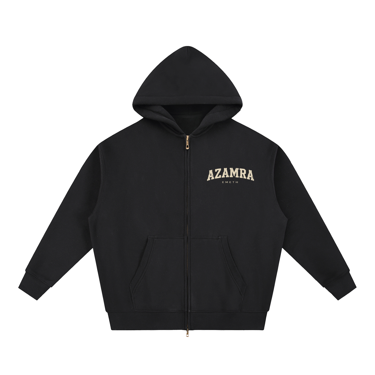 EMETH AZAMRA | Hoodie Zippé Oversize Polaire