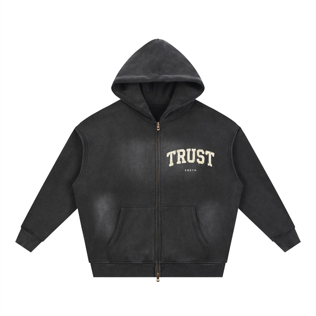 EMETH™ BITAHON — Hoodie Zippé Édition 02 - Noir / S - EMETH