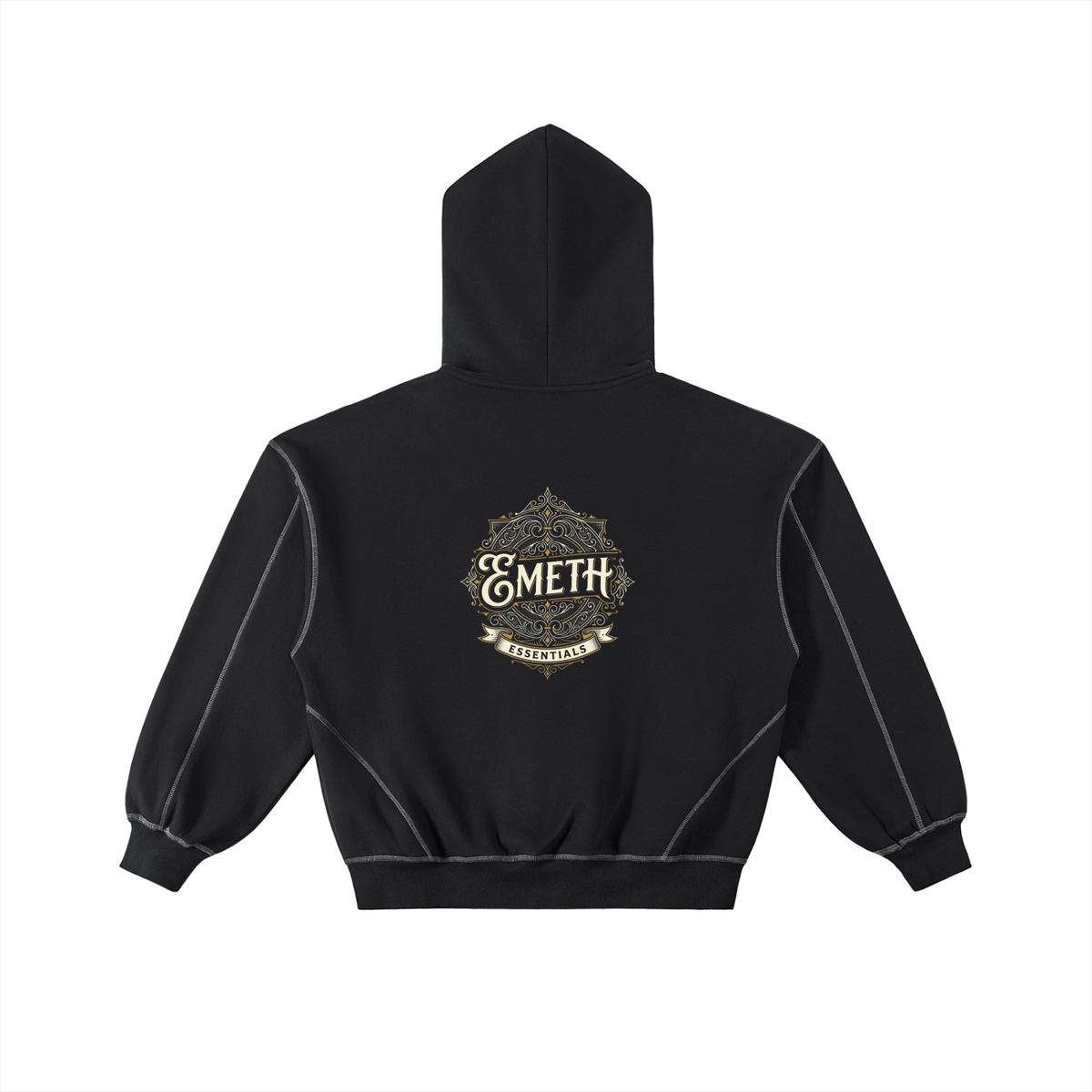 EMETH™ Essentials — Hoodie Zippé - Noir / S - EMETH