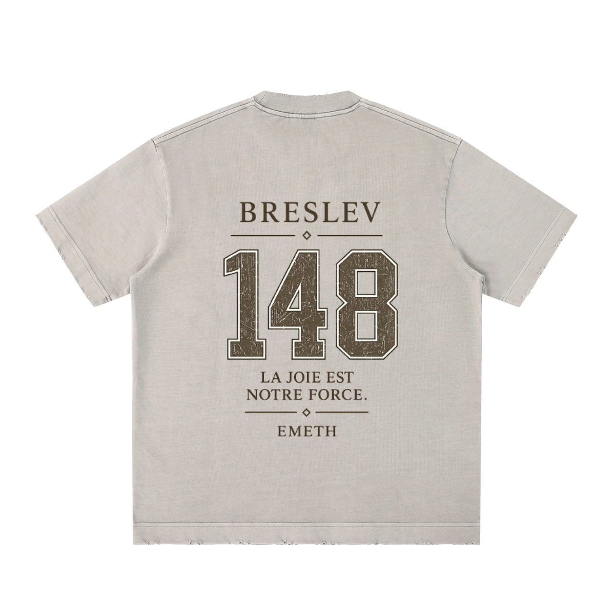 EMETH 148 Breslev | Raw Edge T-shirt Light