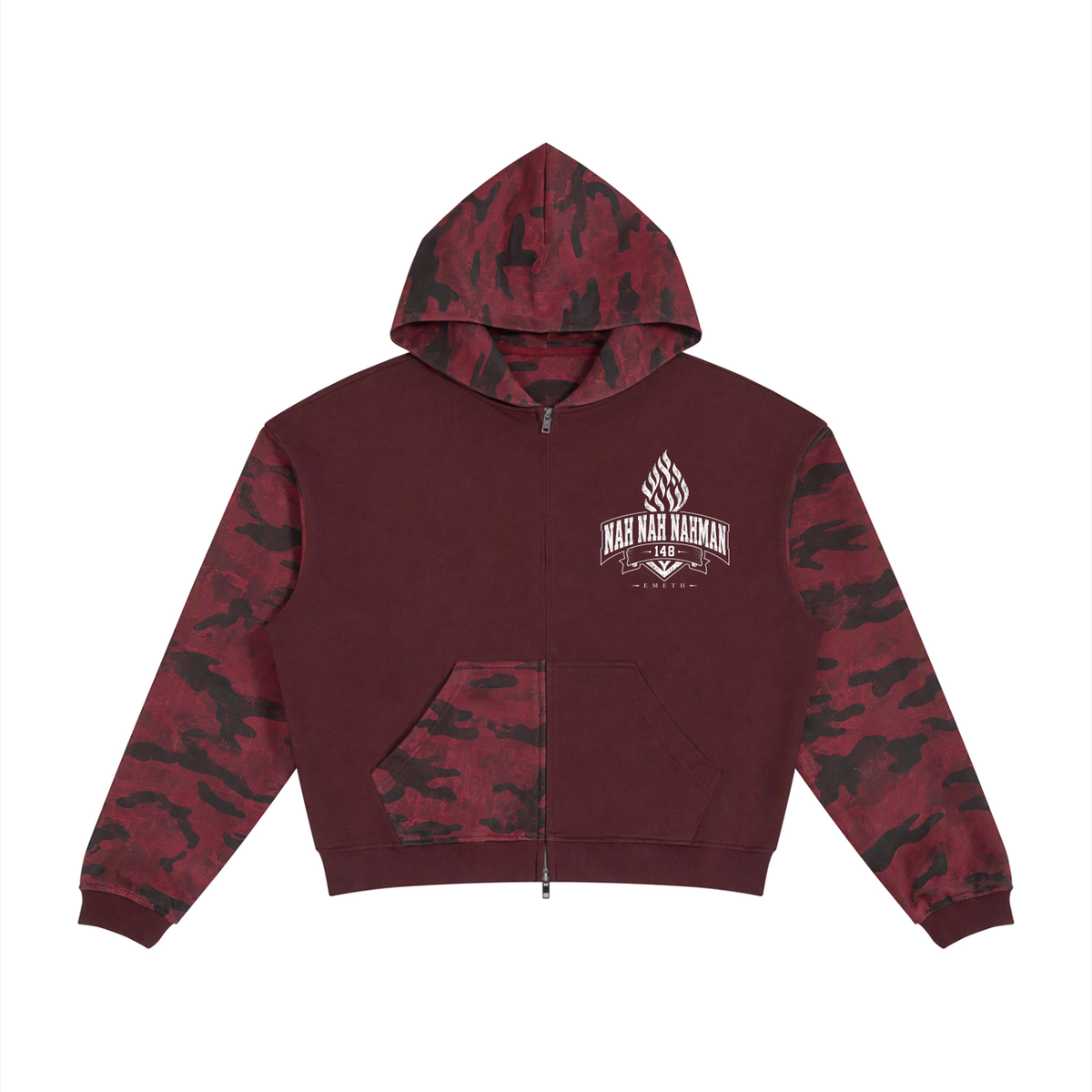 EMETH NAH NAH NAHMAN | Hoodie Zippé Camo