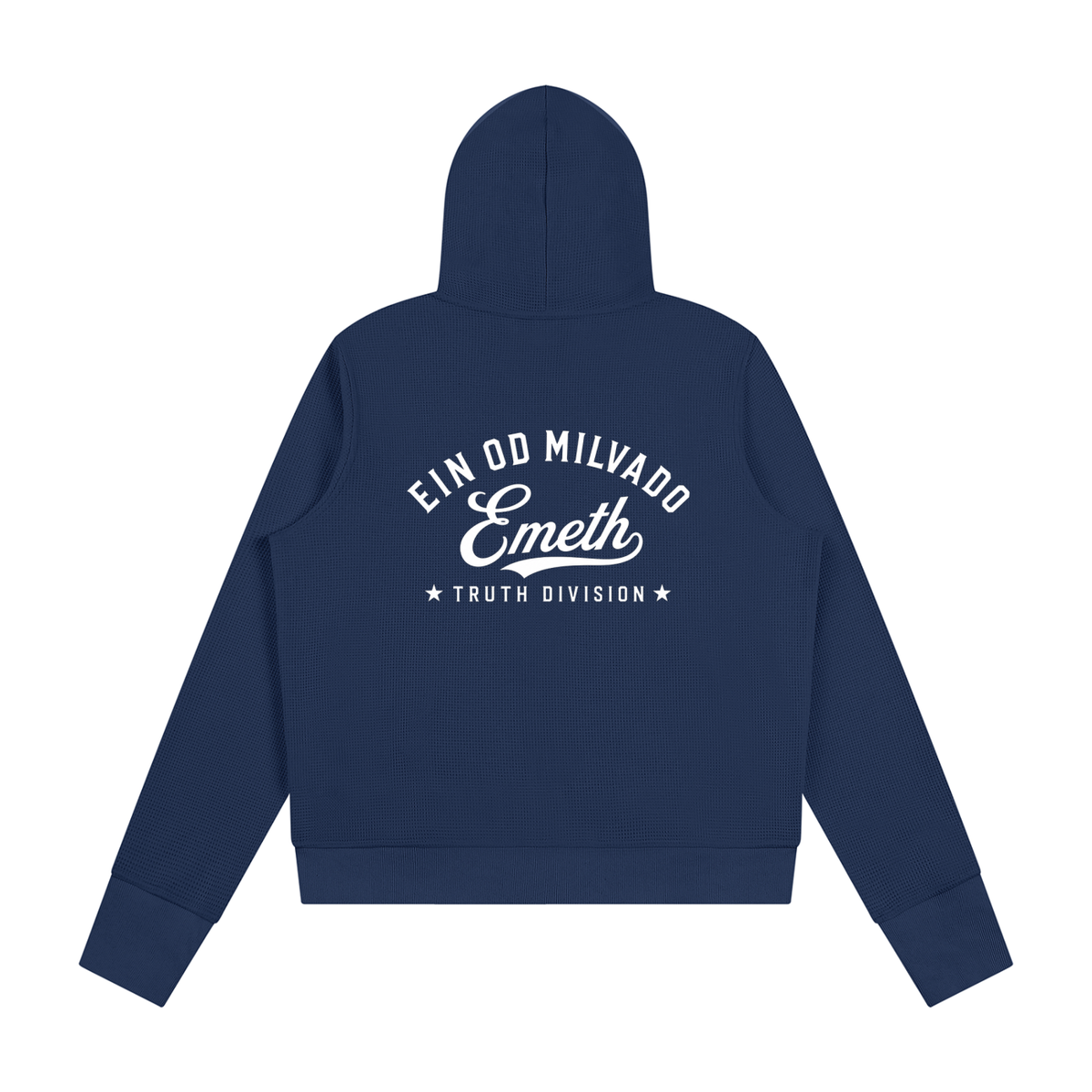 EMETH Ein Od Milvado | Sweat à Capuche Femme Zippé Waffle