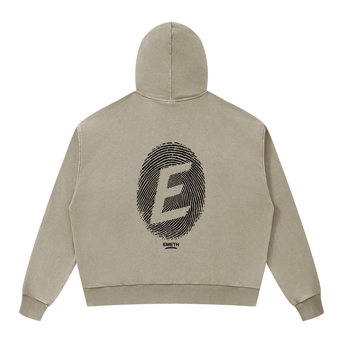 EMETH Emouna Empreinte | Hoodie Zippé Mineral Wash