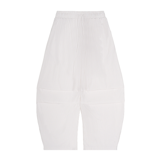 EMETH™ Pantalon Barrel Rayé | Coupe Fuselée Oversize