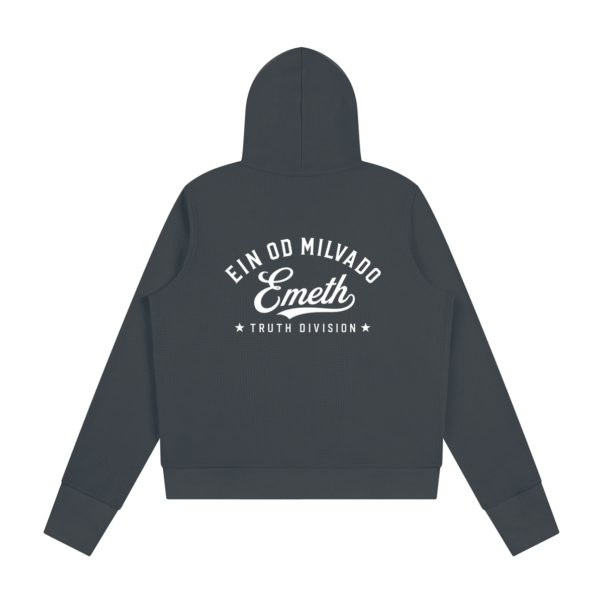 EMETH Ein Od Milvado | Sweat à Capuche Femme Zippé Waffle