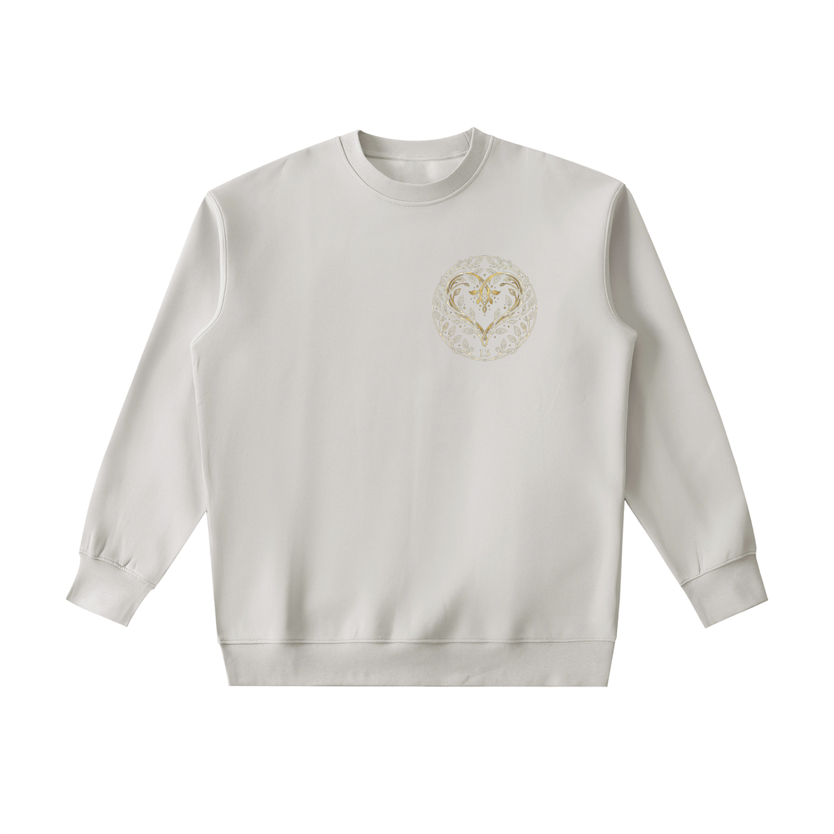 EMETH Essentials | Sweat Col Rond Écusson