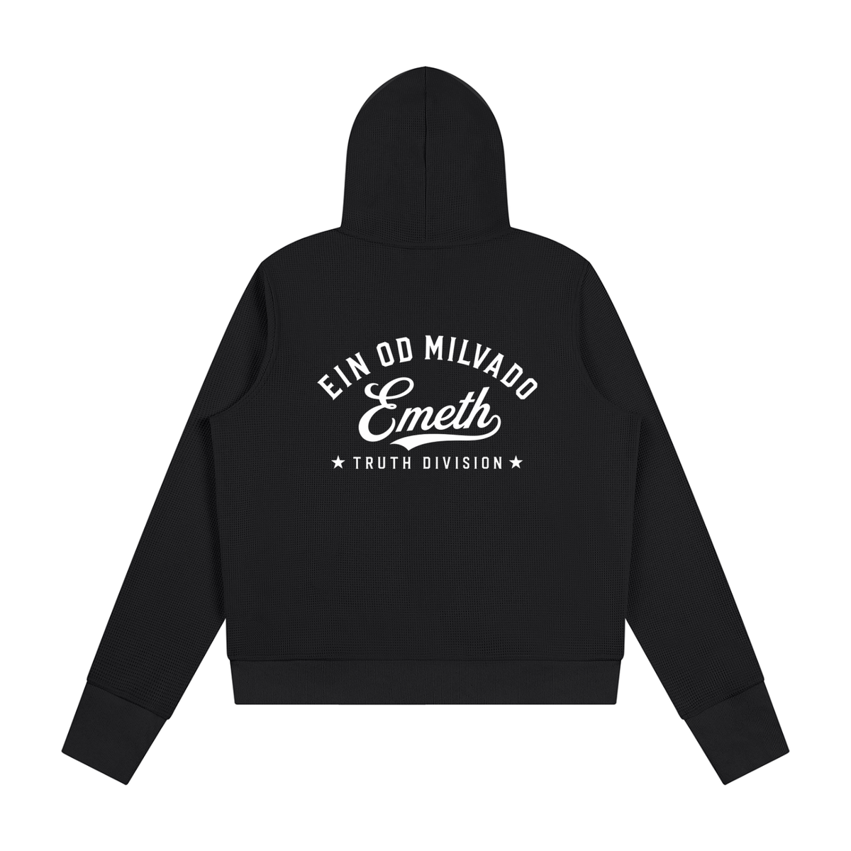 EMETH Ein Od Milvado | Sweat à Capuche Femme Zippé Waffle