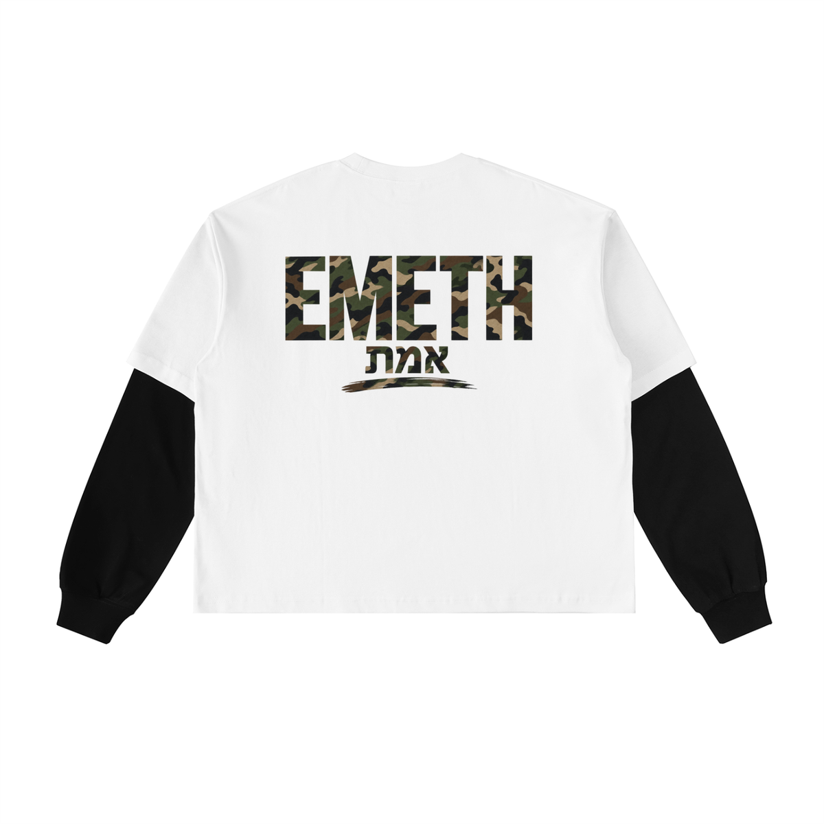 EMETH CAMO | T-shirt Manches Longues Bicolore 280G
