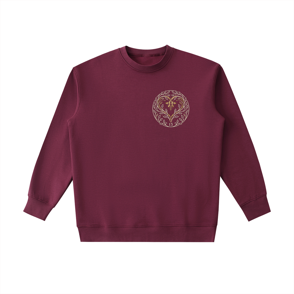 EMETH Essentials | Sweat Col Rond Écusson