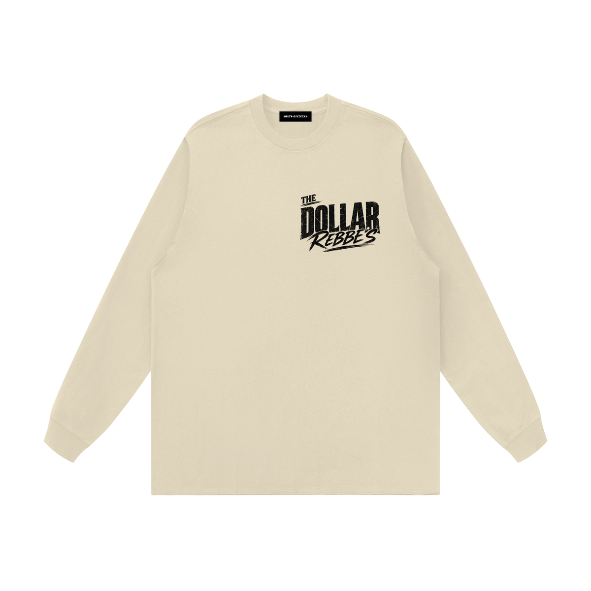 EMETH DOLLAR REBBE'S | T-shirt Manches Longues Bords Bruts 305G
