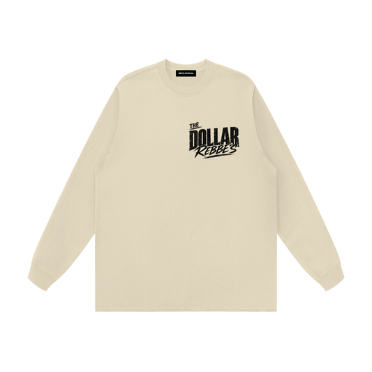 EMETH DOLLAR REBBE'S | T-shirt Manches Longues Bords Bruts 305G