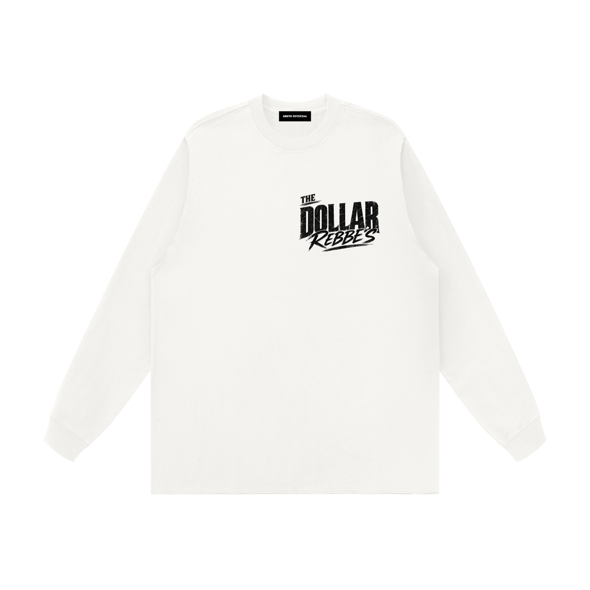 EMETH DOLLAR REBBE'S | T-shirt Manches Longues Bords Bruts 305G