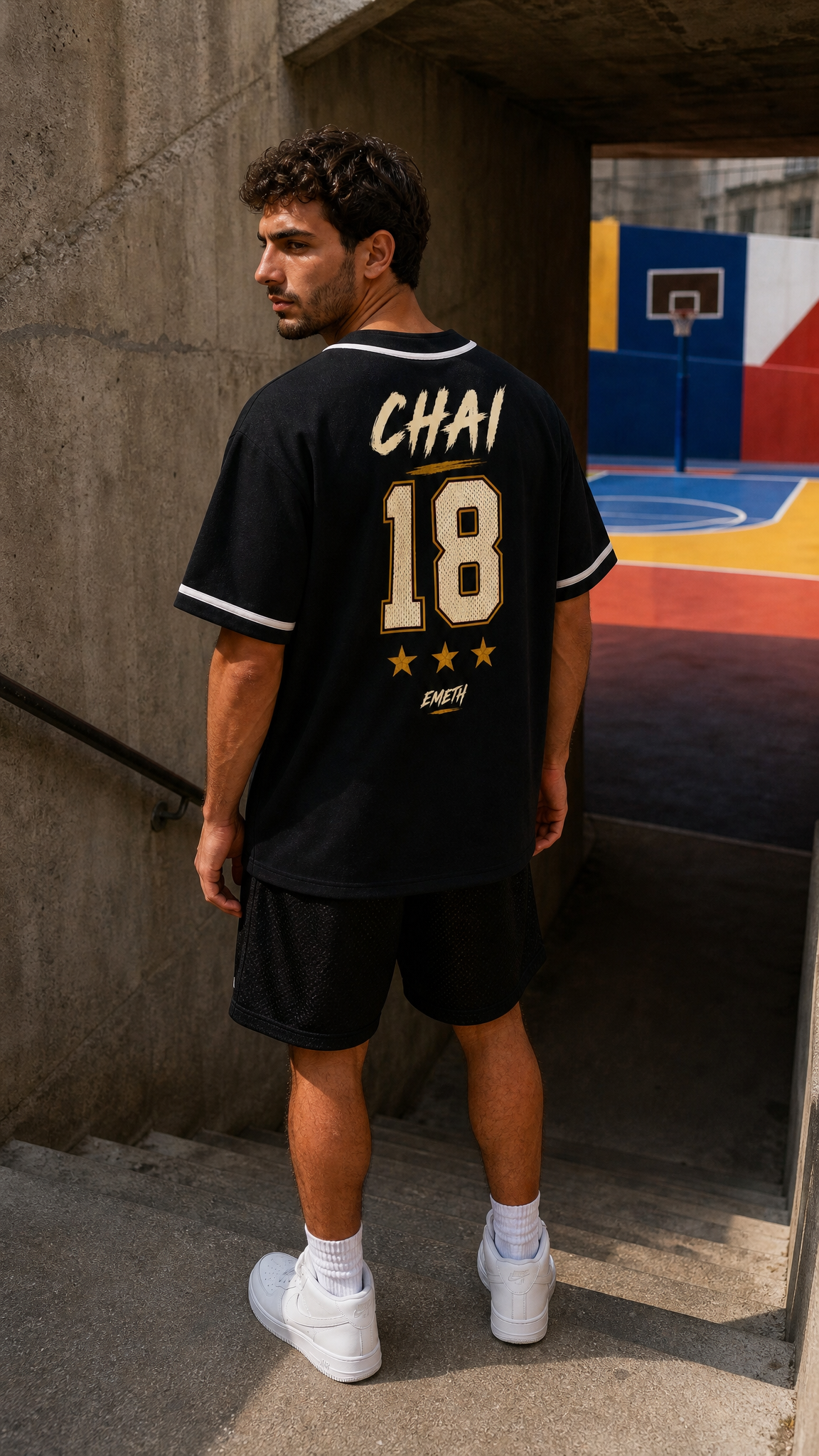 EMETH Chai 18 | Maillot Baseball Premium 270 g/m²