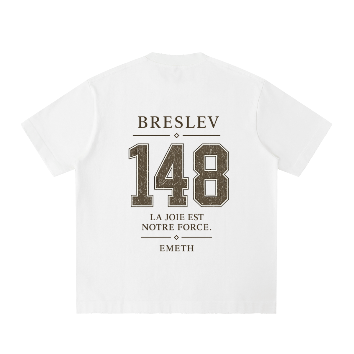 EMETH 148 Breslev | Raw Edge T-shirt Light