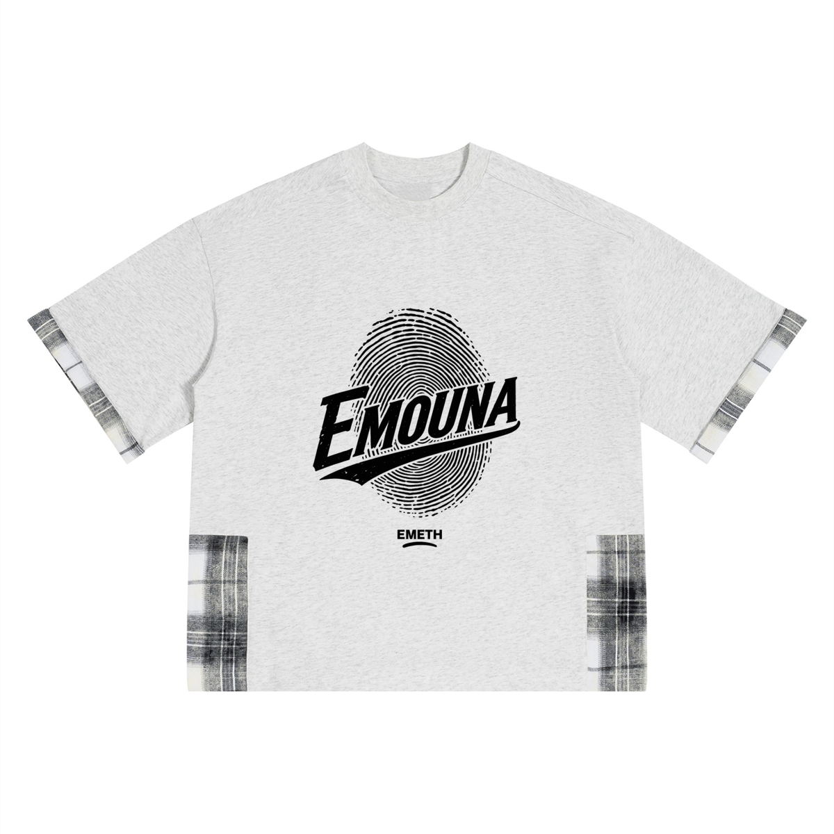 EMETH Emouna Empreinte | T-shirt Empiècements Carreaux