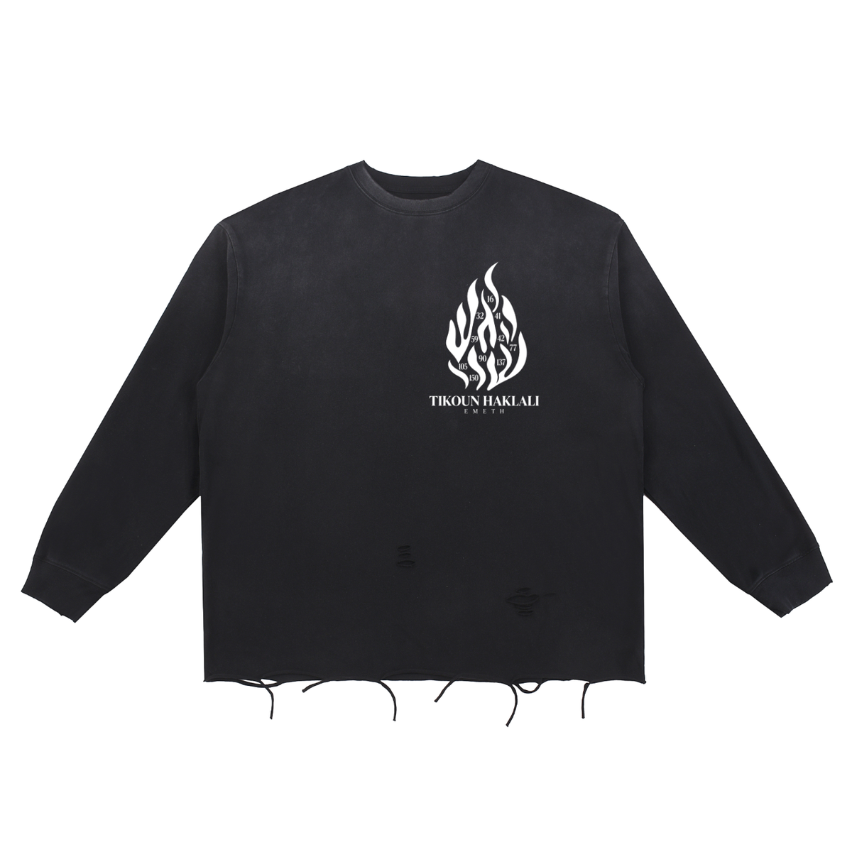 EMETH Tikoun Haklali | T-shirt Manches Longues Snow Wash