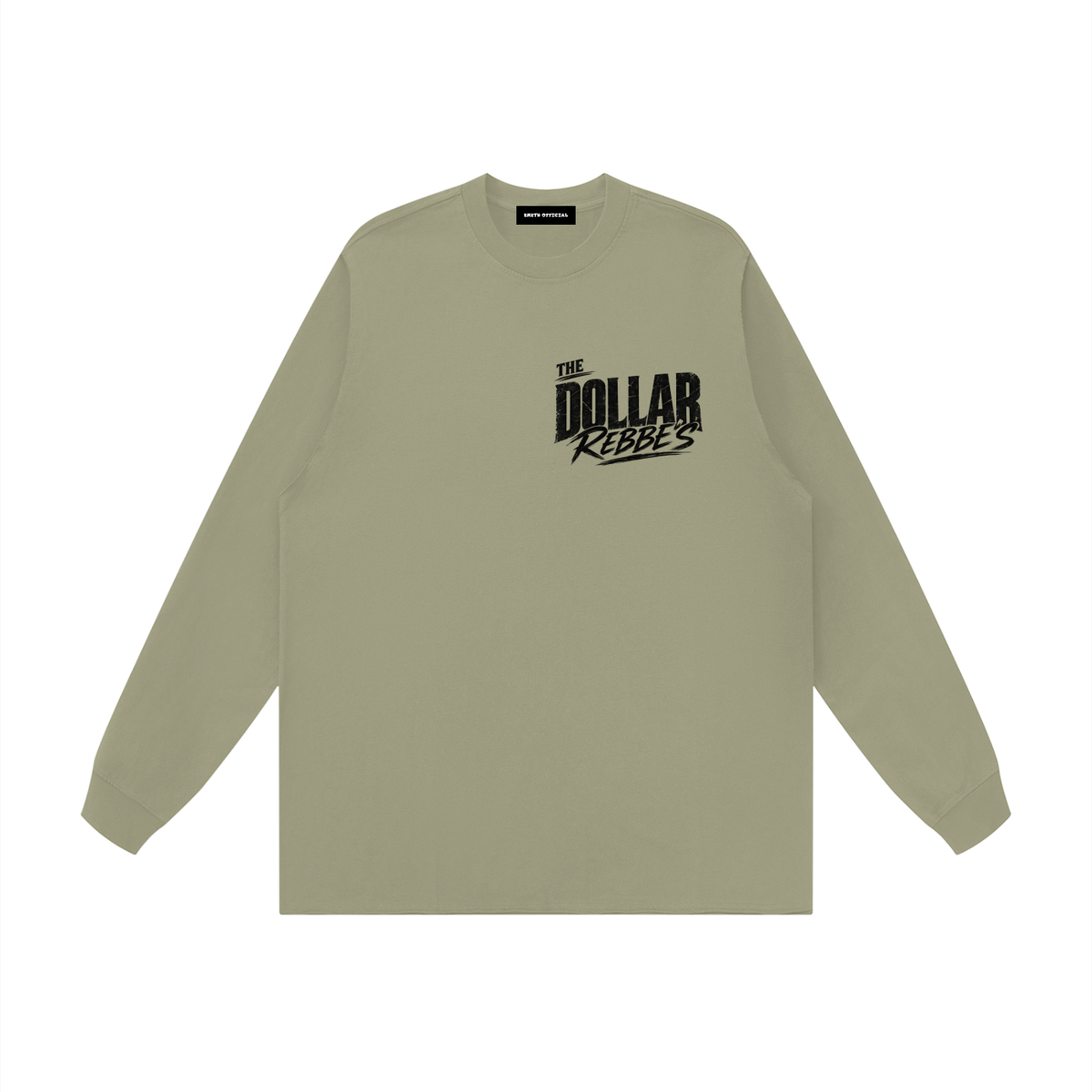 EMETH DOLLAR REBBE'S | T-shirt Manches Longues Bords Bruts 305G