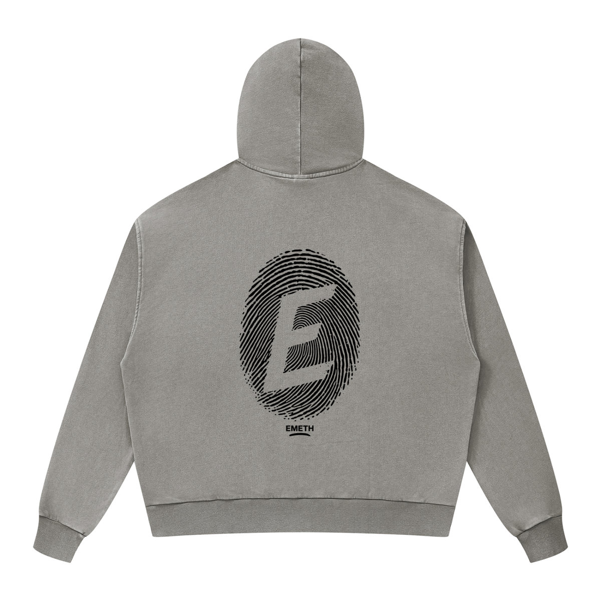 EMETH Emouna Empreinte | Hoodie Zippé Mineral Wash