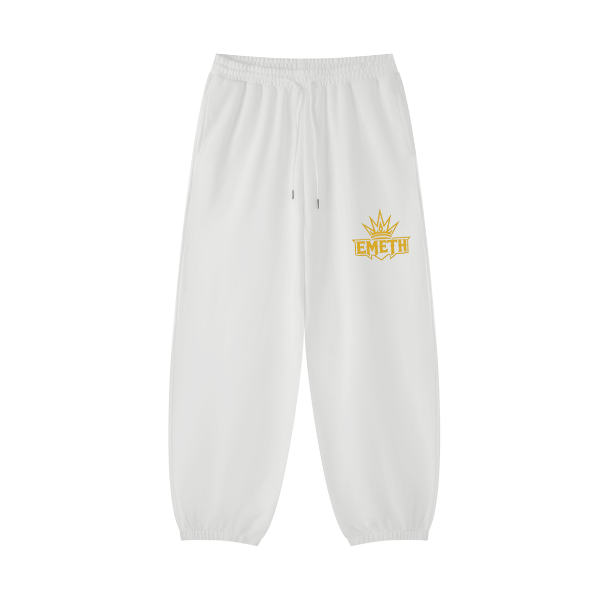 EMETH Crown Jogger — Premium Street Pants - Blanc / S - EMETH