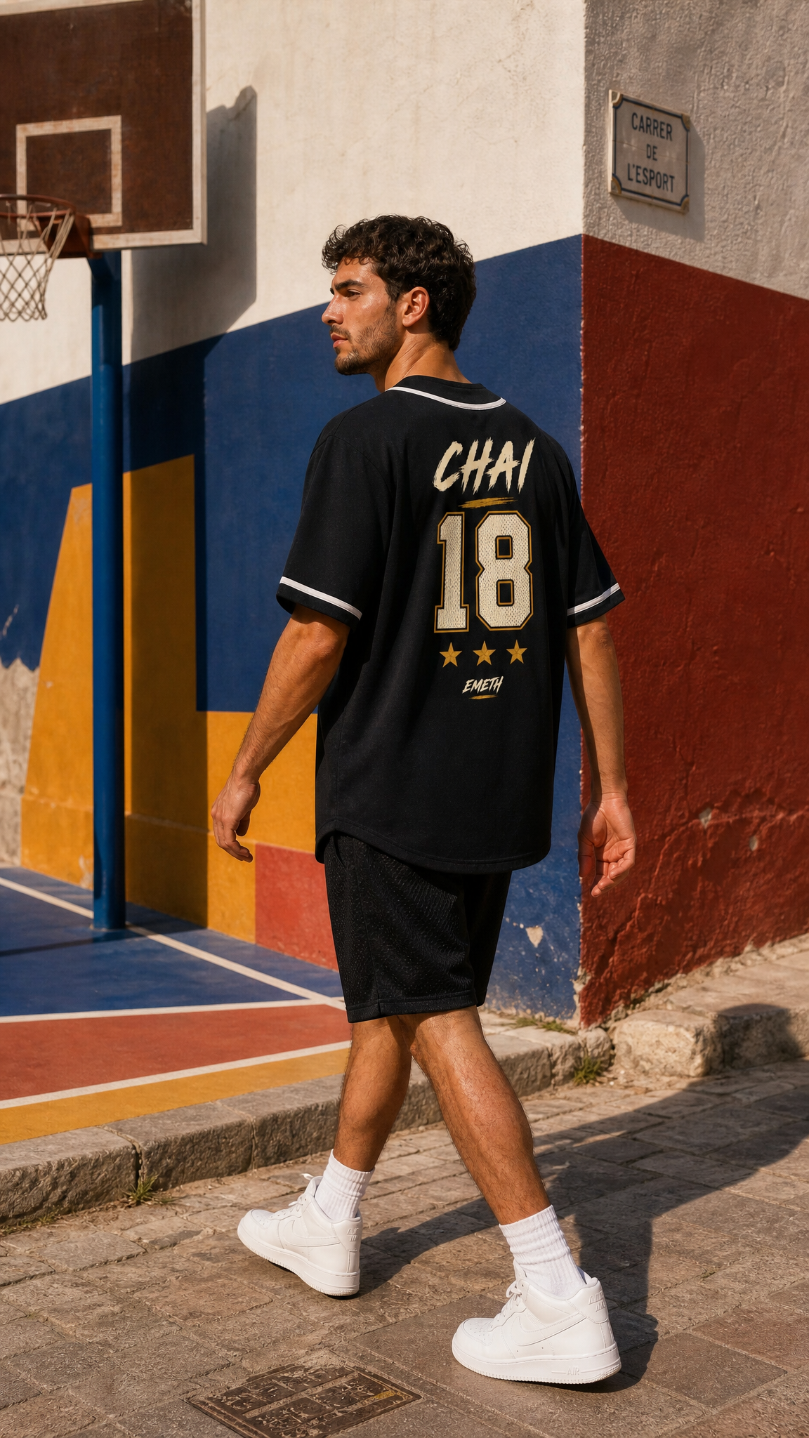 EMETH Chai 18 | Maillot Baseball Premium 270 g/m²