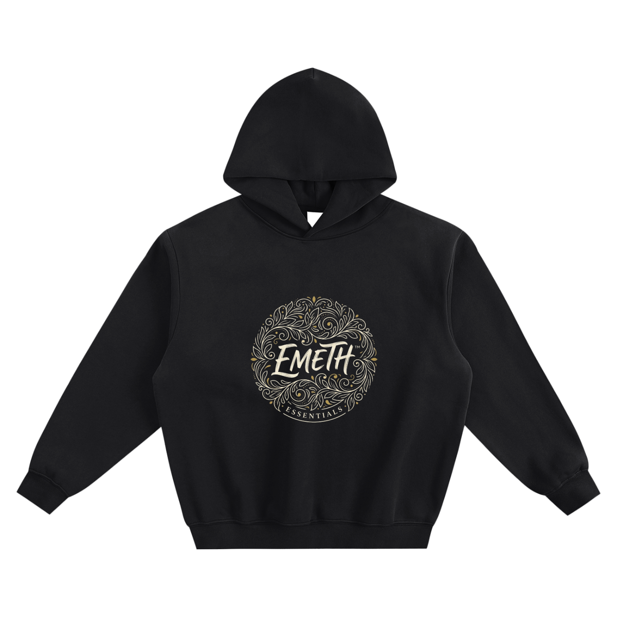 EMETH™ Essentials — Hoodie Signature - Noir / S - EMETH