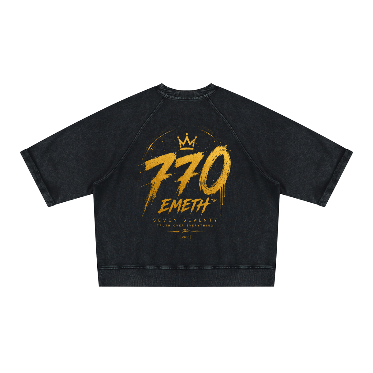 EMETH™ 770 — Sweat Col Rond - Noir / S - EMETH
