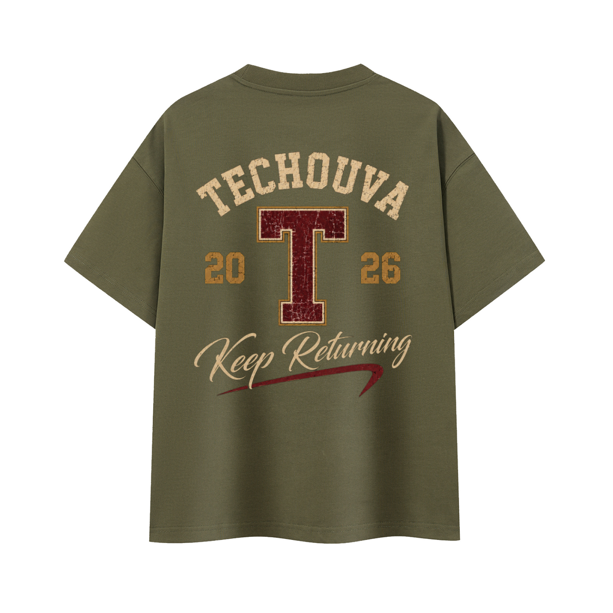 T-shirt Oversize Heavyweight TECHOUVA 2026 – 400 GSM | EMETH