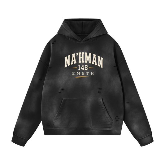 Sweat à Capuche Oversize Vintage NA'HMAN 148 – 350 GSM | EMETH