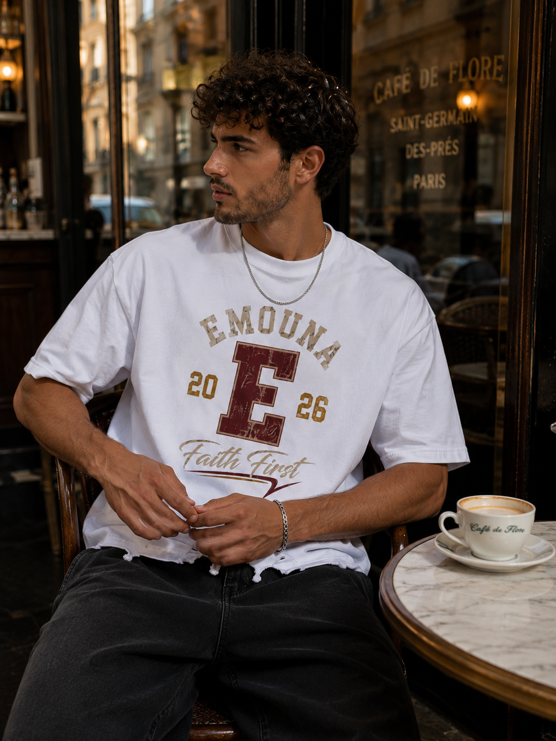 T-shirt Vintage Cropped EMOUNA 2026 – 240 GSM | EMETH