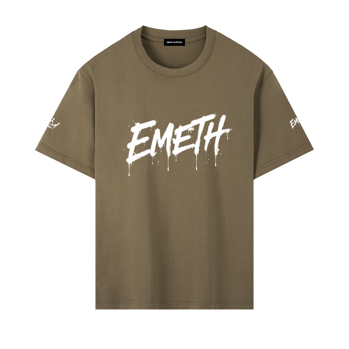 T-shirt Oversize EMETH Brush – Édition Vérité