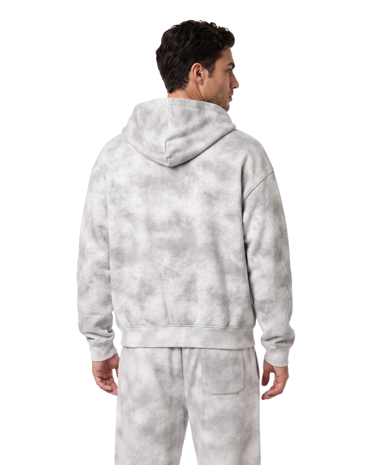 EMETH 148 Washed Grey | Ensemble Hoodie Zippé + Pantalon