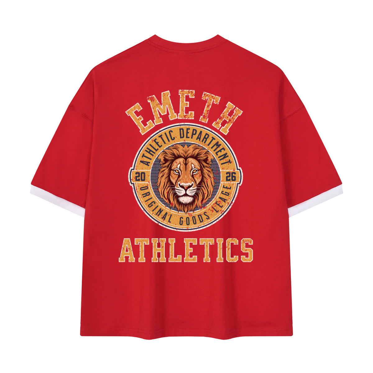 T-shirt EMETH Athletics Vintage – T-shirt Oversized Premium 100 % Coton