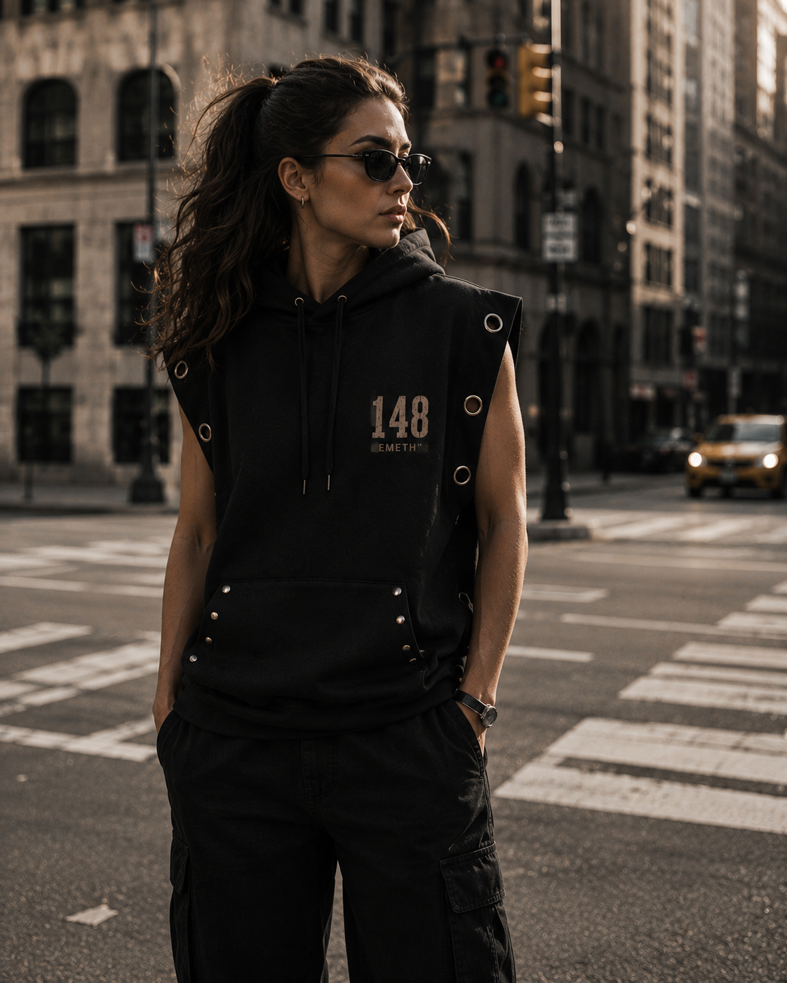 EMETH 148 Breslev Heritage Sleeveless Hoodie