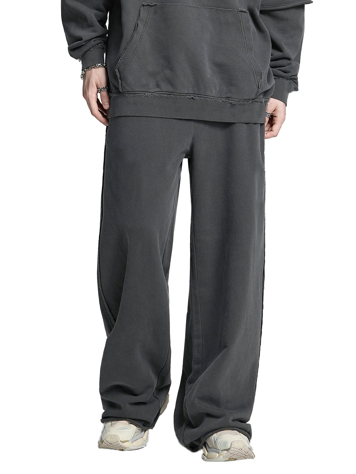 EMETH™ Jogger Snow Wash Bords Bruts | Pantalon Oversize
