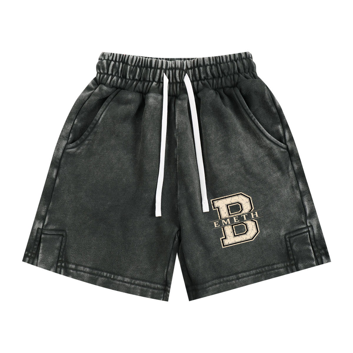 Short Enfant Snow Washed Varsity B – 290 GSM | EMETH Kids