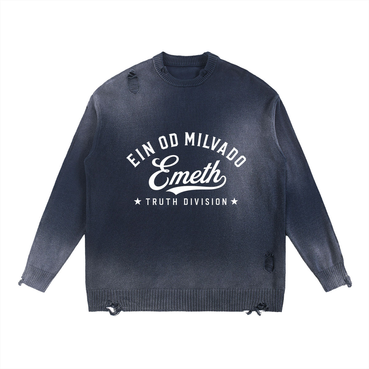 EMETH La Vérité Ein Od Milvado | Sweat Col Rond Distressed